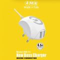 AMB Walk n Talk 4.5 A Fast Charger with Light Changer -Premium Quality NM-14 Android Charger. 