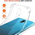 For Nokia 2.4 Back Cover Shockproof Transparent Soft TPU Silicone Protector Phone Case with Shock Absorption Bumper Corners. 