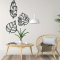 3PCS Large-Scale wall sticker Leaf Wall Art - No Feathers, Creative Home Decoration, Garden Accent, Family Wall Decoration Artwork, Add a Touch of Nature to Your Space / wall decal. 