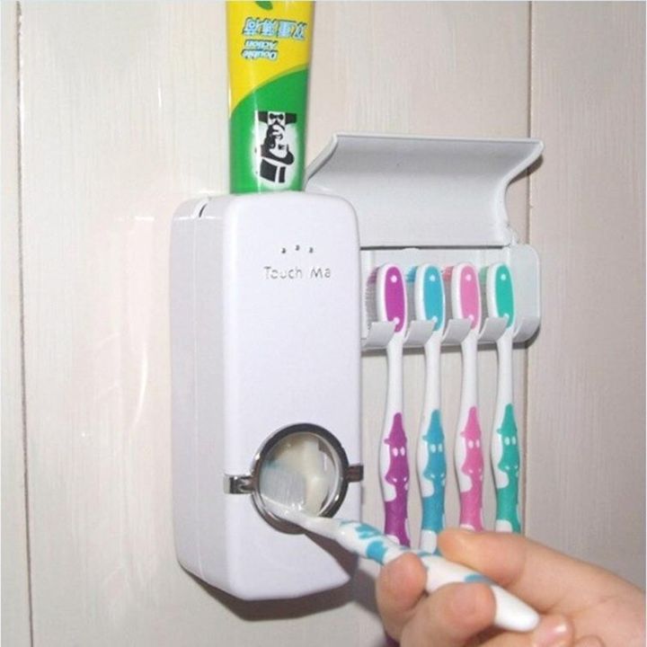 Toothpaste%20Dispenser%20With%205%20Brush%20Holder%20Wall%20Mounted%20Automatic%20Hands%20Free%20Toothpaste%20Dispenser%20-%20Image%206
