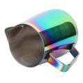 Colored Coffee Pitcher Stainless Steel Pasamer Milk Froth Pot Espresso Latte Art Pitcher Cup. 