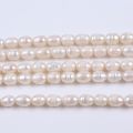 Factory price 8-9mm white purple pink color rice shape pearl beads natural freshwater pearl strand for jewelry making. 