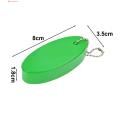 Oval Shape Keychain Colorful Waterproof Floating Keyring for Boating Fishing Surfing Kayak Lightweight Buoy Key Chain for Easy Identification Bright Vinyl Foam Oval Float Pendant Ideal for Water. 