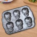Skull Cake Pan Durable Halloween Skull Design Pancake Mold Template. 