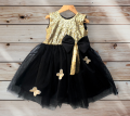 Fancy black frock for baby girls - Baby girl dresses for summer. 