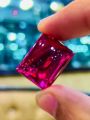 Anari Yaqoot Original Stone Red for ring Gemstone Garnet Stone Square Shape 11.5 Grams. 