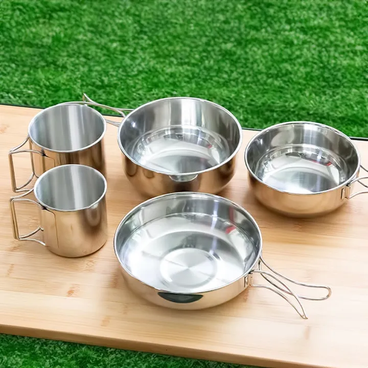 Set%20of%205%20Outdoor%20Camping%20Stainless%20Steel%20Cookware%20-%20Pots,%20Pans,%20Glass%20Set%20&%20Gas%20Stove%20Pots%20-%20Image%203
