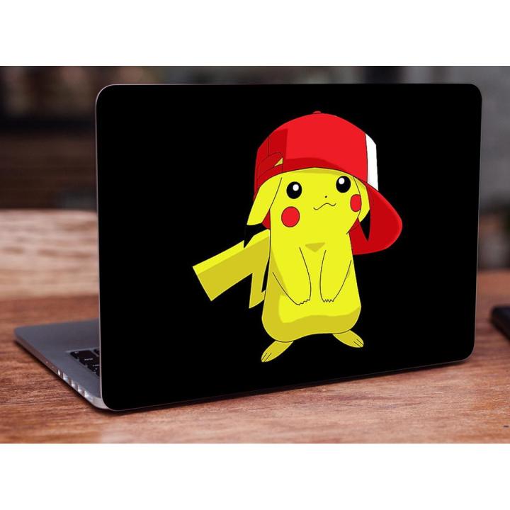 Anime pikachu Anime Pokemon Laptop Skin Vinyl Sticker Decal, 12 13 13.3 14 15 15.4 15.6 inch Laptop Skin Sticker Cover Art Decal Protector Fits All Laptops