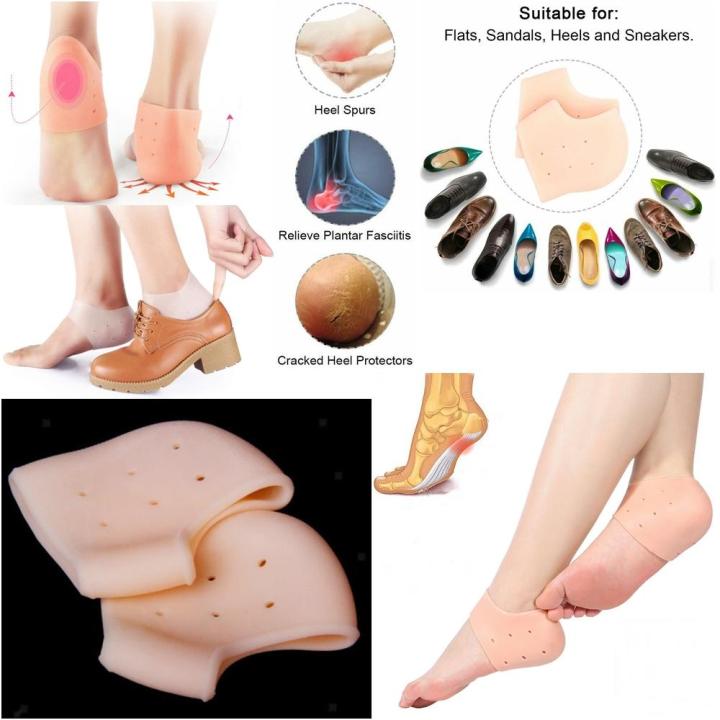Pair Silicon foot ankle Foot heel Support Protector