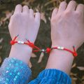 2PCS Couple Bracelet Magnet Sun Moon Promise Friends Bracelet Magic Braid Bracelet For Women Couple Best Friend. 