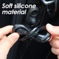 New Silent Accessories Car Door Lock Buckle Protection Cover 1/4PCS Auto Accessories Door Shock Absorber Cushion Black/White Silicone Anti-Collision Car. 