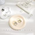 Concrete Tray Mold Cement Coaster Molds Plaster Plate Jewelry Display Plates Round Flower Silicone. 