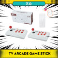 X6 Retro HD Wireless Video Arcade Game Console HDMI-compatible over 20,000 plus games, 2 Player Arcade Joysticks, Wired Arcade Joysticks for kids, Plug and play gaming arcade Joystick and fighting games best arcade joystick for 90s. 