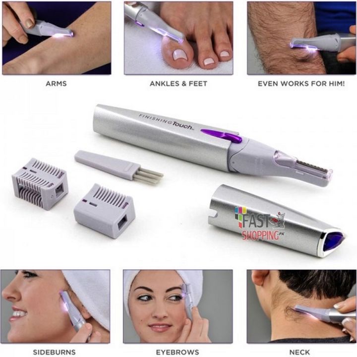 Lumina Finishing Touch Facial Hair Removing Pen - Flawless Hair Remover Machine