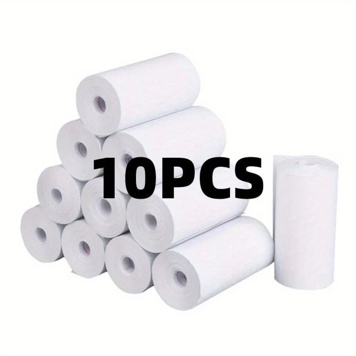 10Rolls Mobile Printer 57x40 MM Thermal Paper Coreless Printed Clearly Receipt Printing Paper Waterproof White Cash Registers Print Paper Cash Registers