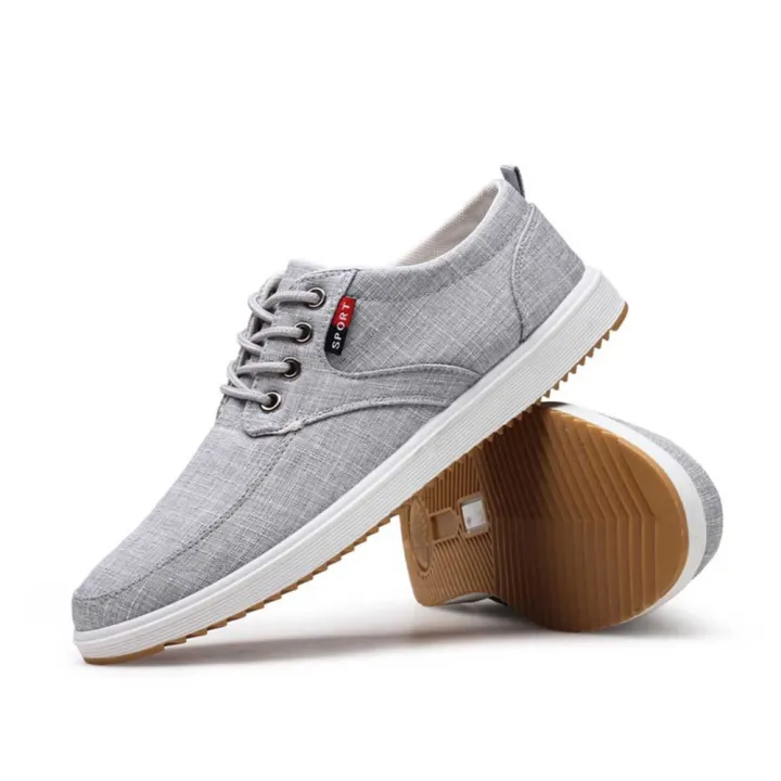 Mens%20Casual%20Canvas%20Sneakers%20Lace%20Up%20Fashion%20Flat%20Walking%20Shoes%20-%20Image%204