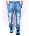 Sky Blue Drop Crotch Stylish Jeans Emo-29778. 