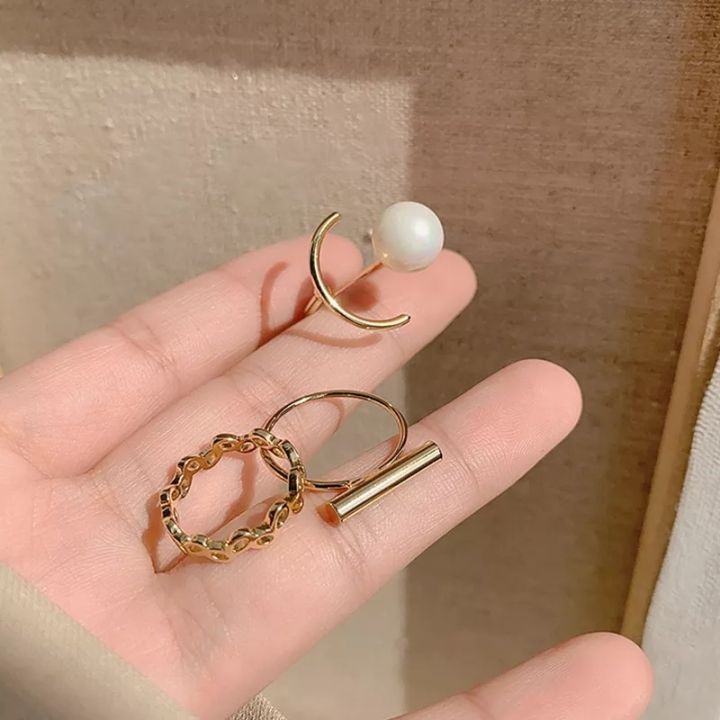 New%20Simple%20Golden%20Color%20Small%20Pearl%20Adjustable%20Opening%20C%20Shape%20%20Pearl%20Moon%20Rings%20for%20Women%20Fashion%20Jewelry%20Gifts%20-%20Image%203