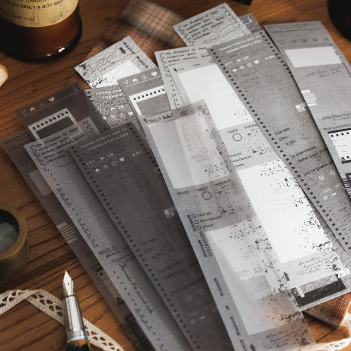 2025 Bitterolis Ketchup Girl Mottled Breath Series Tearable Multi-material Long Strip Decorative Notes 15 pieces in 6 styles