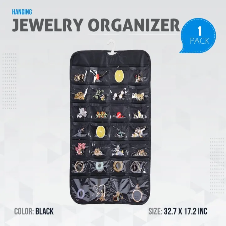Fast%20Forward%20Jewelry%20Organizer%20Closet%20Organizer%20Hanging%20Storage%2028%20Clear%20PVC%20Pockets%20High%20Quality%2075%20GSM%20Non-Woven%20Fabric%20and%20PVC%20Material%20-%20Image%206
