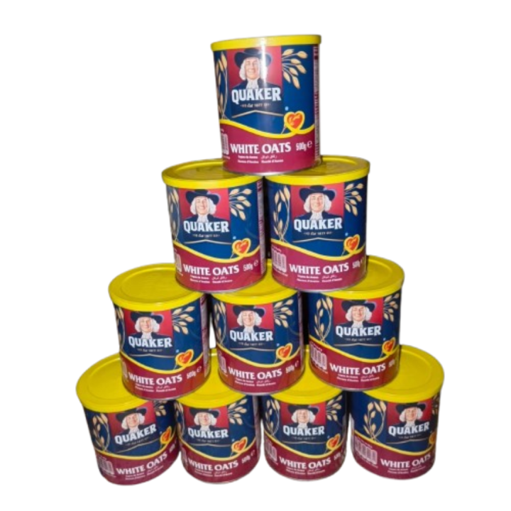 Quaker White Oats Tin 500gm Original and Best Quality from (UK) | Daraz.pk