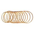 Metal Crystal Gold-plated Silver Bangle  (Pack of 12). 