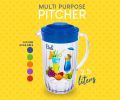 Plastic Jug with Lid and Handle of Large Capacity - Multipurpose One Size Pitchers - Large Water Jug Plastic Jugs for Water. 