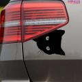 Black Cat Car Sticker. 