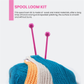 French Knitter Tool 2 Pack, Wooden Knitting Dolly Set Spool Knitting Doll Knitting Loom Toy for Making Bracelets, Etc. 