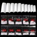 50 Pcs White French Artificial Nails. 