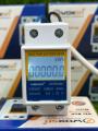Woxsn Single Phase DIN Rail Mounted Energy Meter | LCD Display KWh Wattmeter | 220V 5(80)A Power Consumption Monitor – Compact & Accurate. 