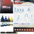 Pack of 4 Eco Tone Refilling ink Black (K), Blue (C), Red (M), Yellow (Y) Colour 100ml Botels for all inkjet printers cartridges. 