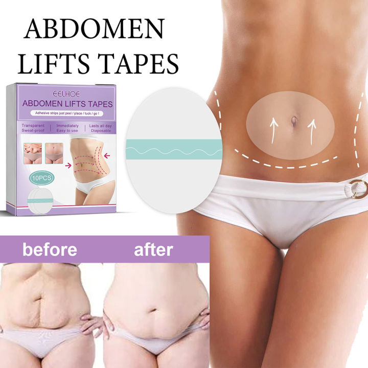 Treatment Health Care Skin Firming Care Gel Tummy Lift Tape 10pcs Wrinkle Remover 20g Loose Strap Clear Body Sticker for Belly Button