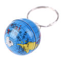 2Pcs World map Globe keychain jewelry earth Globe art pendant keychains gift. 