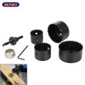 Hole Saw Cutter 6 Pc Set with Circular Round Drill Bit  Steel Hole Saw Cutter Set Cut Holes In  Ceiling For LED Lights Fans Round Shape Hole  Drill Set, Circular Saw Set  Note random color will be deliver. 