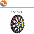 2 in 1 Double Sided Dart Board Game - With 6 Darts - Size 12"/15''/17''. 