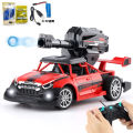 Remote Control Rechargeable Gel Blaster Ball Shooter 4 Channel Car Toy Car With 1000 Gel Balls - 8 inches - Red. 