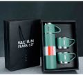 Double Stainless Steel 500ML Water bottles 3 In 1 set of Thermos Mug Leak Proof Travel Flasks Cup Cup for Tea Water Coffee Thermos Caffe Gift Box. 