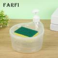 Easy to Use Soap Dispenser Convenient Soap Dispenser with Sponge Holder No Dripping Large Capacity Home Supplies Soap Dispenser for Kitchen. 