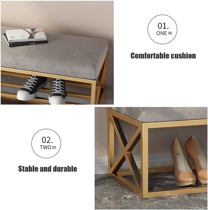 Grey%20Tufted%20Bench%20-%20Shoe%20Bench%20with%202%20Comfortable%20Seats%20-%20Shoe%20Storage%20Organizer%20Tier%20Entryway%20Shoe%20Bench%20Organizing%20Rack%20with%20Velvet%20Cushion%20-%20Entryway%20Bench%20with%20Shoe%20Changing%20Stool%20-%20Perfect%20Corner%20Bench%20for%20Small%20Spaces%20and%20Narrow%20Storage%20Solutions%20-%20Image%203