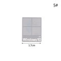 Silver Logo Sticker WIN10 Windows10 Mobile Phone Laptop Logo Metal Sticker Decor. 