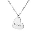 Customized Name Letter Words Heart Necklaces Custom Jewelry Gold Color Chain Necklace For Couple Men Women Lovers Girls Boy Gift. 