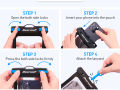 Hiearcool Waterproof Phone Pouch, Waterproof Phone Case for iPhone 14 13 12 11 Pro Max XS Plus Samsung Galaxy With Case Friendly, IPX8 Cellphone Dry Bag Beach Essentials for Cruise Travel. 