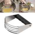 Techmanistan Stainless Steel Pastry Blender With Plastic Handle, Dough Blender, Pie Crust Biscuit Masher, Fryer. 
