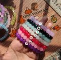 Korean Beaded Bracelet with Mini Heart Charm – Cute Handmade Fashion Jewelry for Girls & Women. 