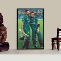 Babar RIzwan Photo Frame Two Legends Together Picture Frame For Cricket Fans. 