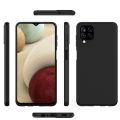 Samsung Galaxy A12 Black Soft Silicon Back Cover. 