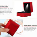 Light Proposal Engagement Ring Boxes Jewelry Gift Box Red  Ring Case for Wedding Valentine's Day Anniversary Ring Box LED. 