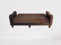 Sofa Combed Aram Design  3 Seater Stylish Emboss Tufting Brown Valvet & Colour Can be Customised {{ Special offer } Available. 