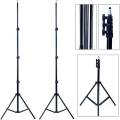 7 Feet Tripod Photography Light Camera Stand Adjustable Height With 1/4 Screw Head For Ring Light. 